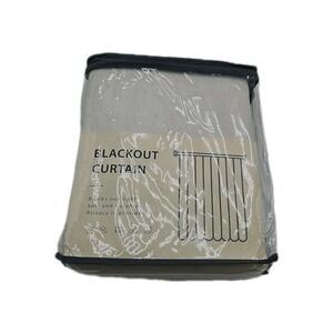 Inovaday 100%  Thermal Insulated Linen Blackout Curtains, Cream - W50 X L84 New